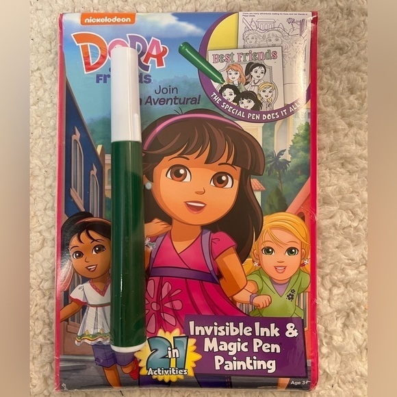 Nickelodeon Dora the Explorer Invisible Ink Magic Pen Painting Activity Books - Picture 6 of 9